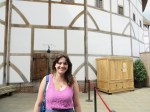 Outside Shakespeare's Globe Theatre in London. Photo credit: James Daniell