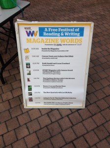 It's always so nice to see your name (spelled correctly!) on a big sandwich board.